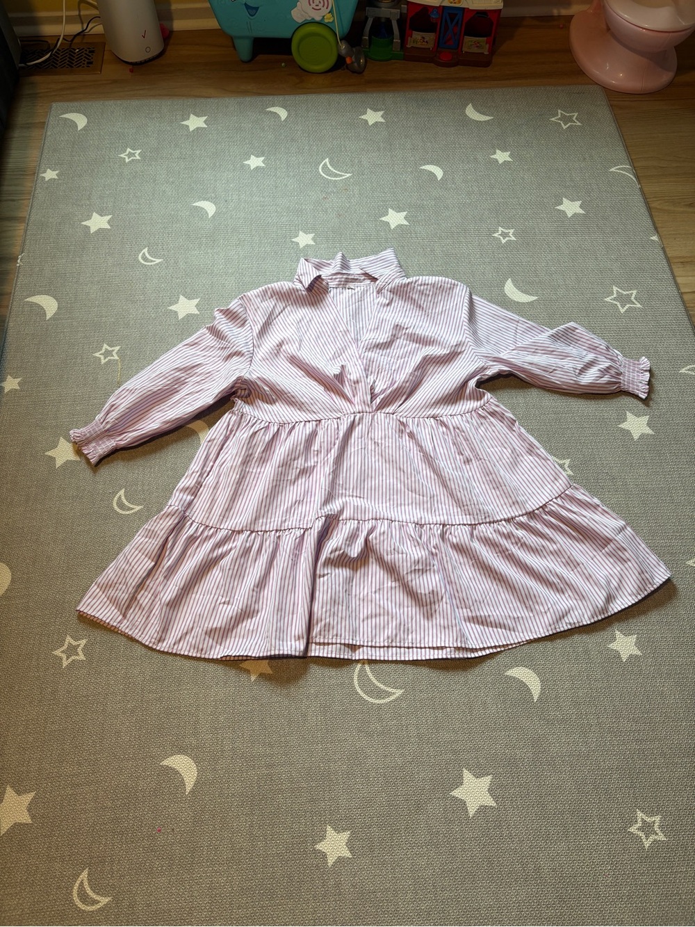 SHEIN Purple Striped Dress